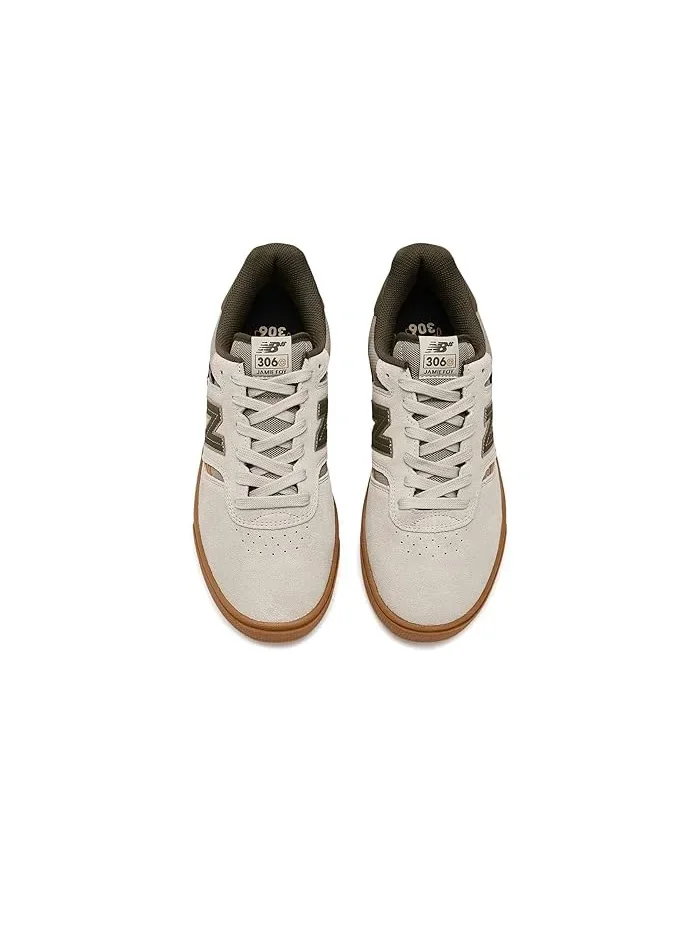 Кроссовки кожаные 306 Cup Jamie Foy New Balance Numeric — изображение 3 из 5, бежевый/оливковый