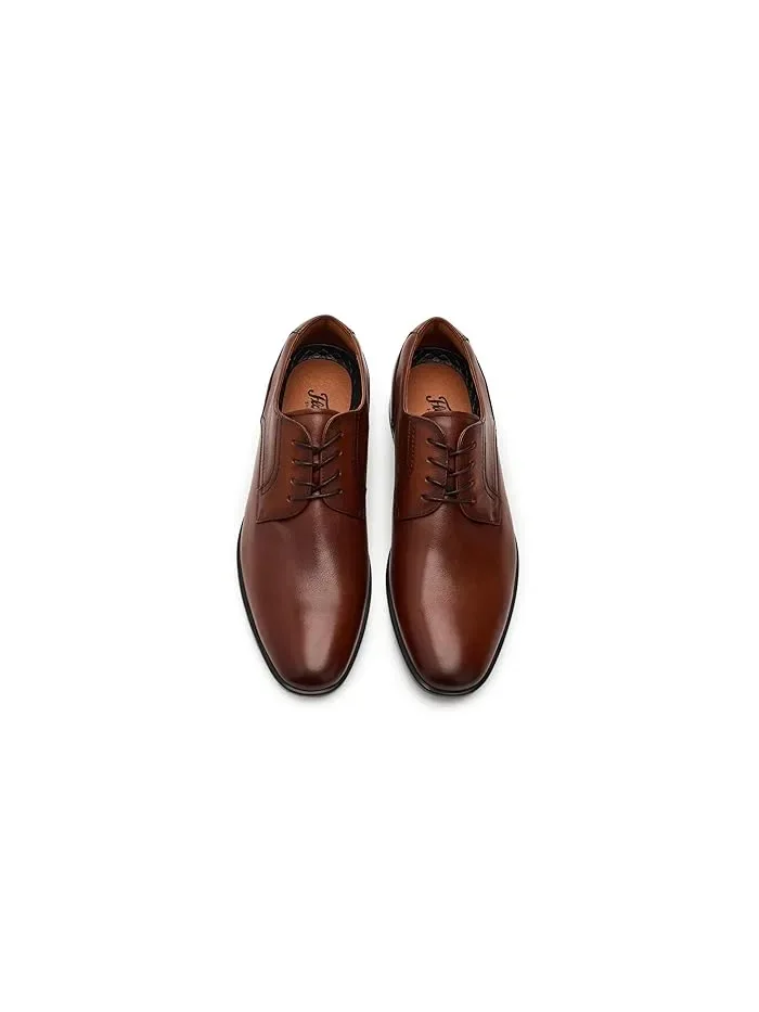 Оксфорды с гладким носком Zaffiro Florsheim — изображение 3 из 5, коричневый