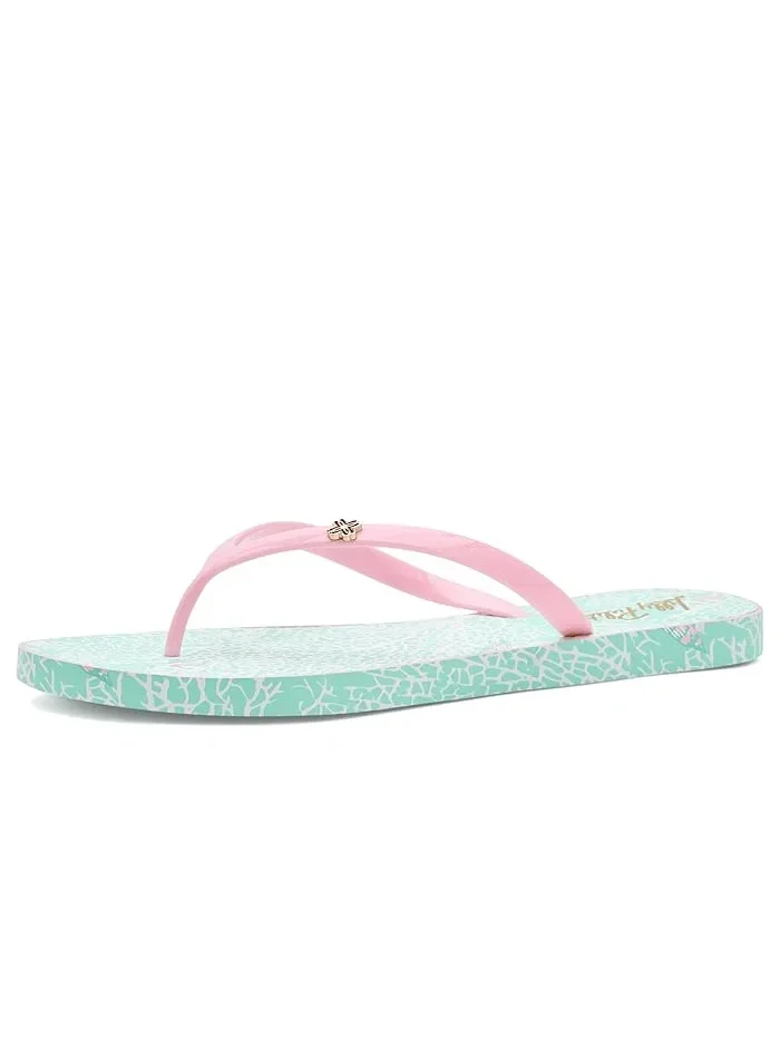 Пляжные шлепанцы Lilly Pulitzer — изображение 2 из 5, мятный