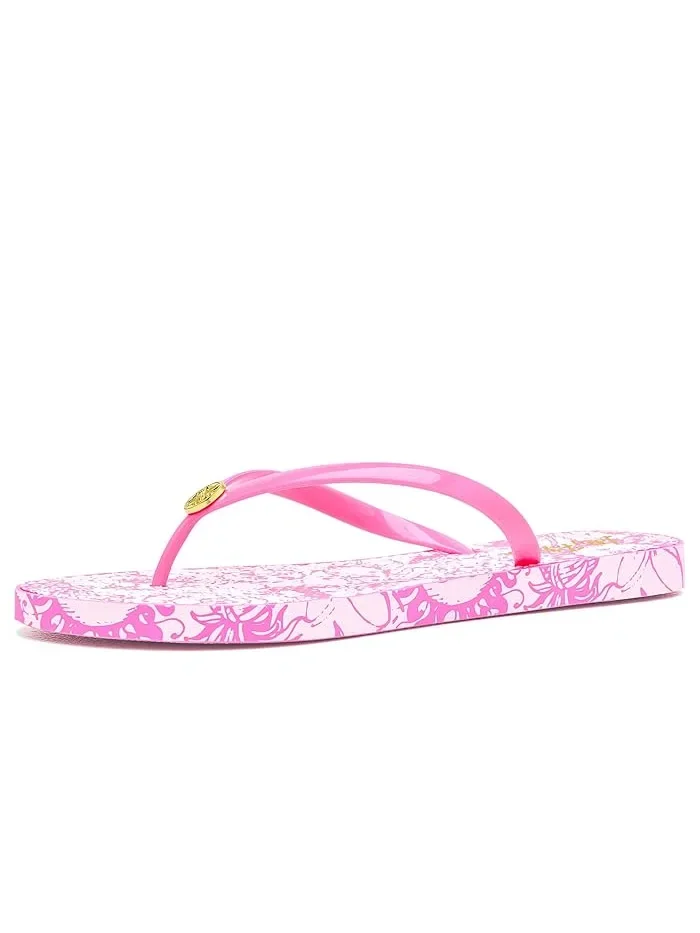 Сандалии Pool Flip-Flops Lilly Pulitzer — изображение 2 из 5, розовый