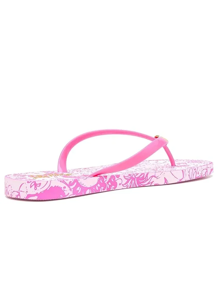 Сандалии Pool Flip-Flops Lilly Pulitzer — изображение 4 из 5, розовый