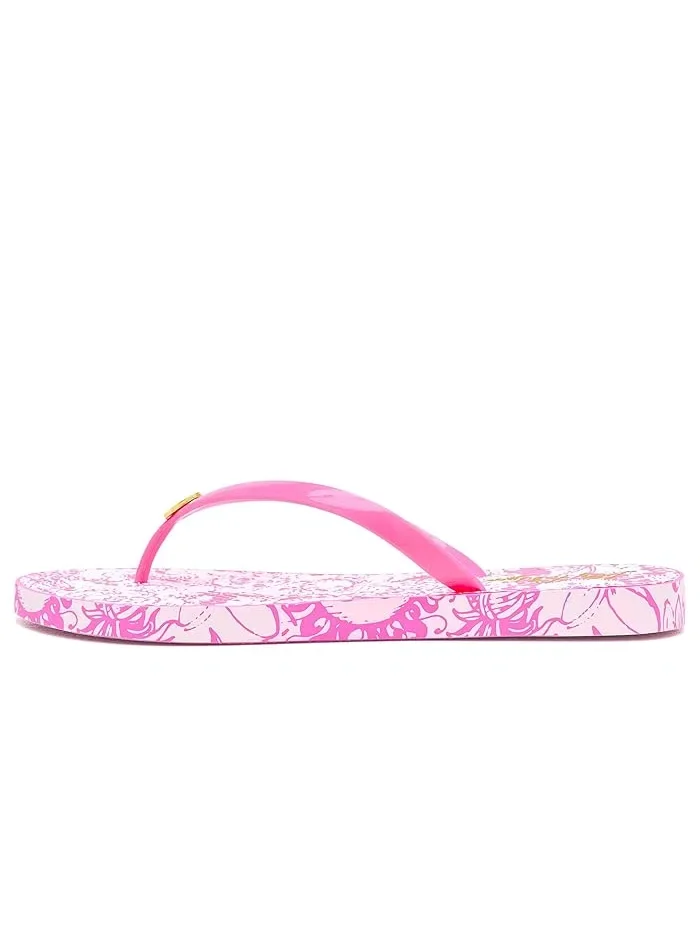 Сандалии Pool Flip-Flops Lilly Pulitzer — изображение 5 из 5, розовый