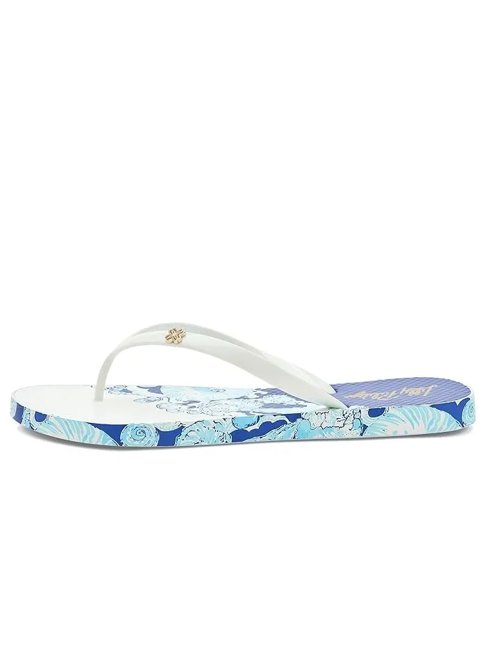 Сандалии резиновые Pool Flip-Flops Lilly Pulitzer — изображение 5 из 5, белый