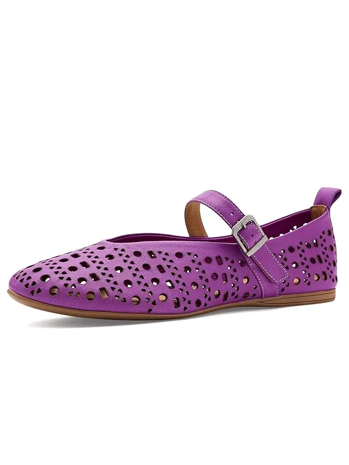 Туфли-лодочки кожаные Kass Flats Miz Mooz