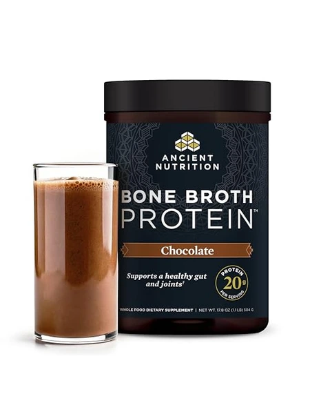 Ancient Nutrition коллаген из костного бульона, шоколад