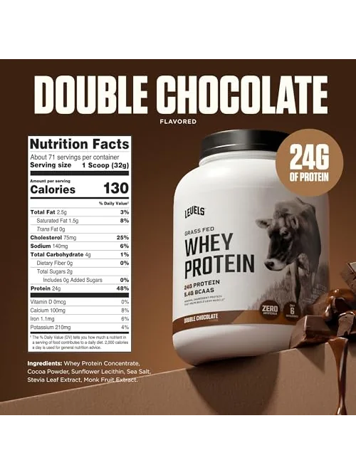 Levels Grass Fed Whey Protein Powder — протеин 24g — 3