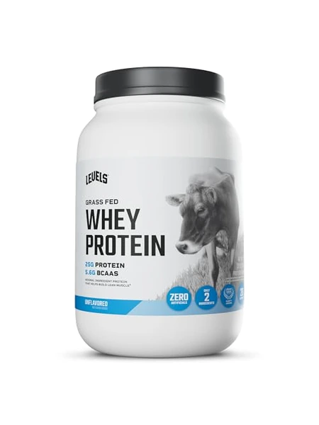 Levels Grass Fed Whey Protein — протеиновый порошок без добавок, 2 фунта