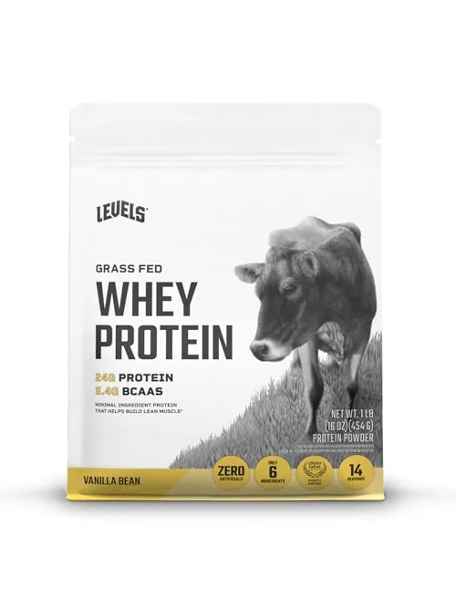Levels Grass Fed Whey Protein — сывороточный протеин, ваниль, 1 фунт — 1