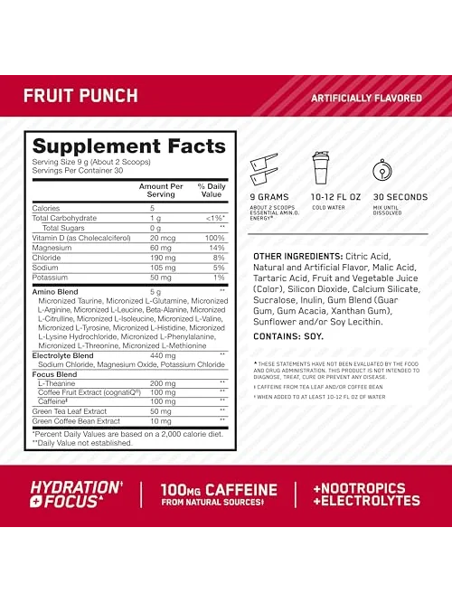 Optimum Nutrition Amino Energy энергетический напиток — 2