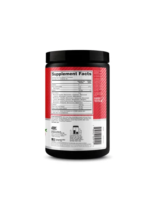 Optimum Nutrition Amino Energy Juicy Strawberry Burst — энергетический порошок — 6