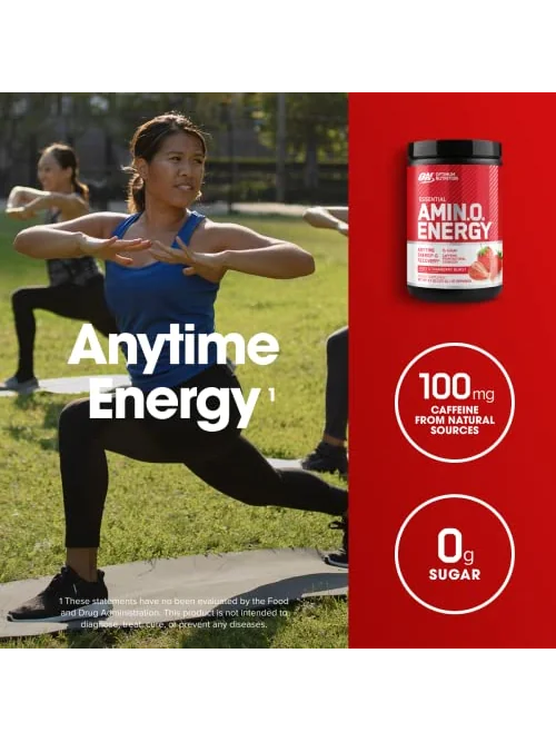 Optimum Nutrition Amino Energy Pre-Workout, клубника, 30 порций — 5