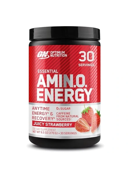 Optimum Nutrition Amino Energy Pre-Workout, клубника, 30 порций