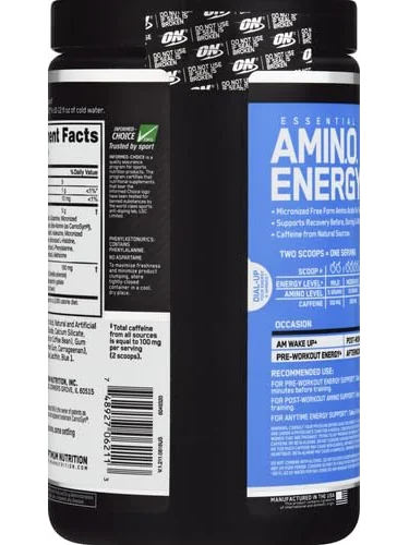 Optimum Nutrition Amino Energy — энергетический порошок с зелёным чаем и BCAA — 3