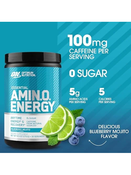 Optimum Nutrition Amino Energy Blueberry Mojito — энергетический порошок — 2