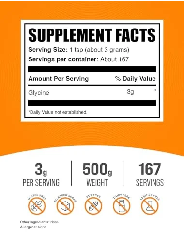 BulkSupplements Glycine — глицин в порошке — 2