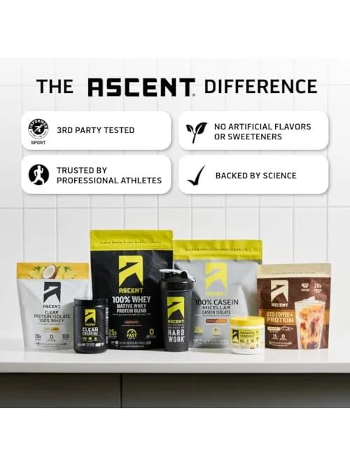 Ascent 100% сывороточный протеин ванильный 2 фунта — 5