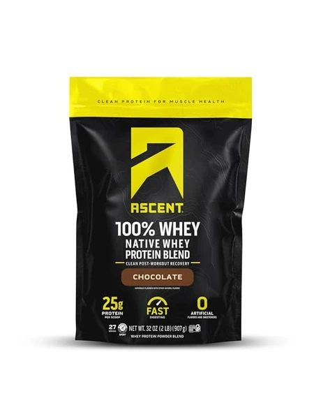 Ascent 100% сывороточный протеин ванильный 2 фунта