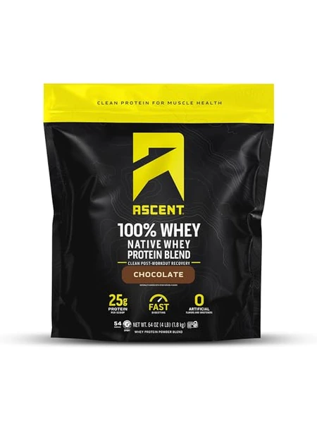 Ascent 100% сывороточный протеин ванильный 2 фунта
