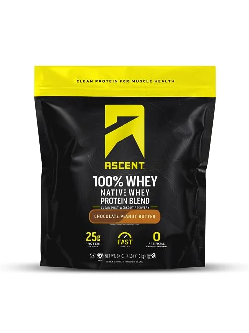 Ascent 100% сывороточный протеин ванильный 2 фунта — 1