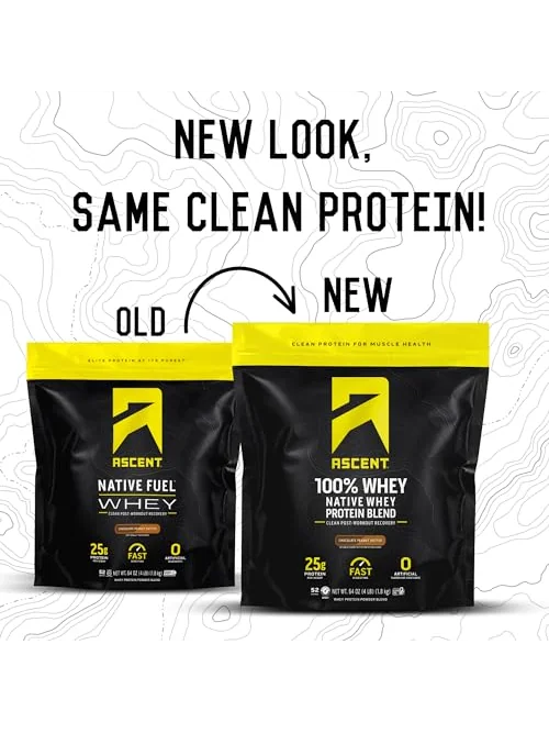Ascent 100% сывороточный протеин ванильный 2 фунта — 3