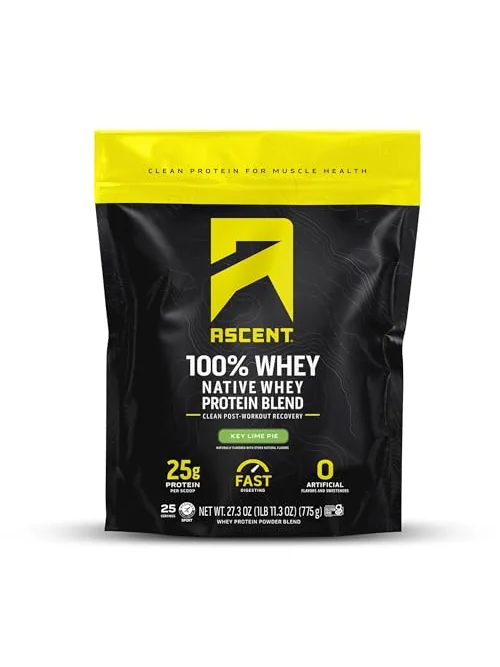 Ascent 100% сывороточный протеин ванильный 2 фунта — 1
