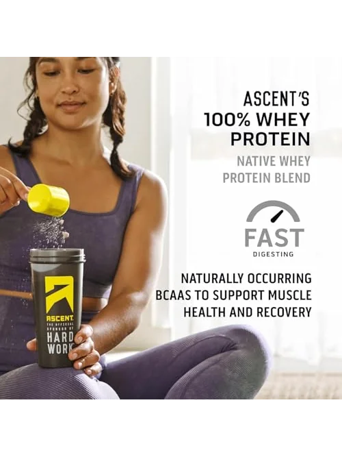 Ascent 100% сывороточный протеин ванильный 2 фунта — 6