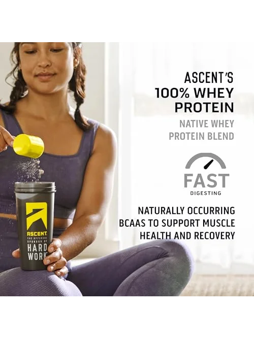 Ascent 100% сывороточный протеин ванильный 2 фунта — 6