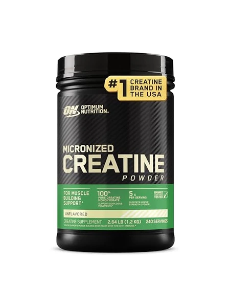Optimum Nutrition Creatine — микронизированный монохидрат — черный