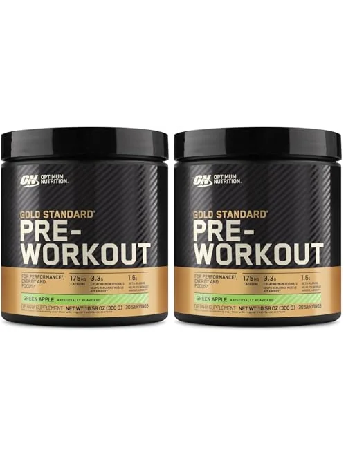 Optimum Nutrition Gold Standard Pre-Workout, зелёное яблоко, 30 порций — 1