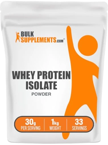 BulkSupplements Whey Protein Isolate порошок — белый