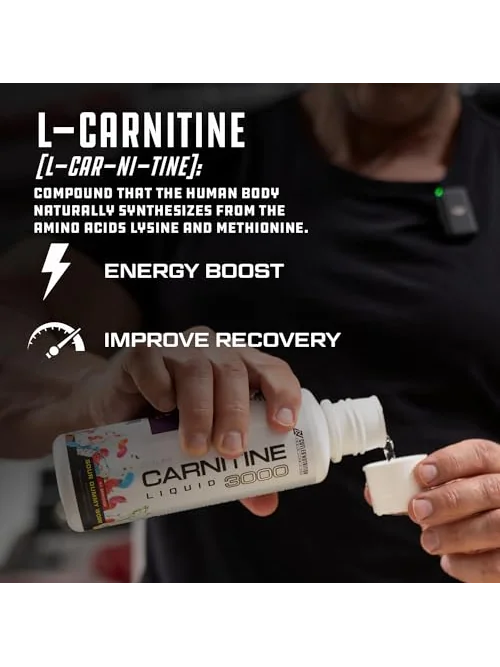 Cutler Nutrition Жидкий L-Карнитин для сжигания жира со вкусом кислой ленты 480мл — изображение 4 из 7