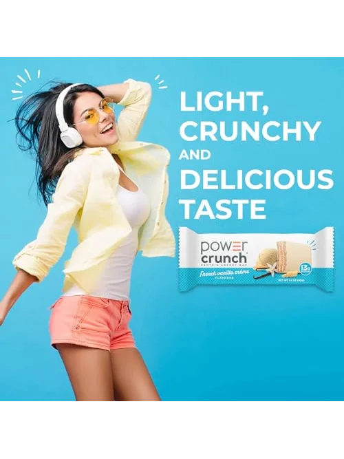 Power Crunch протеиновые батончики Ваниль (12шт) — 5