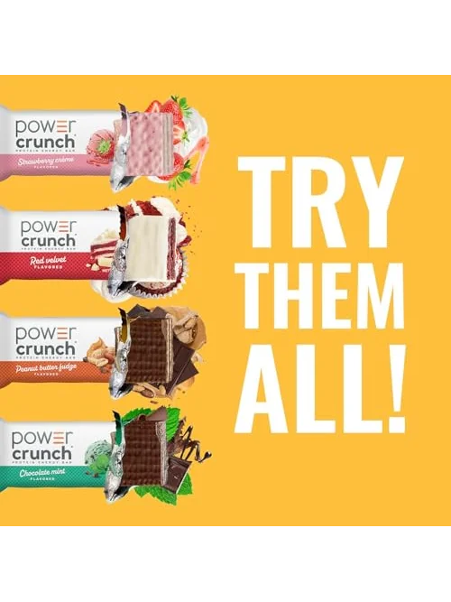 Power Crunch протеиновые батончики Ваниль (12шт) — 6