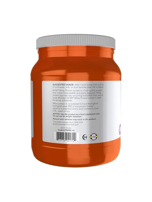 NOW Foods Whey Protein Isolate — протеиновый порошок — 3