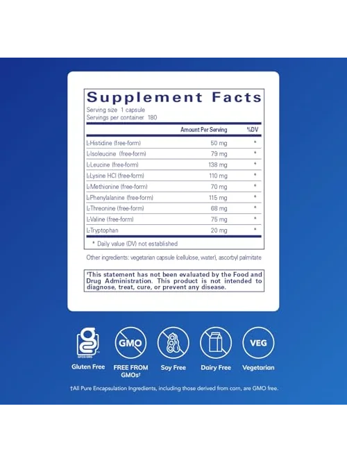Pure Encapsulations Essential Amino Acids — добавка — 2