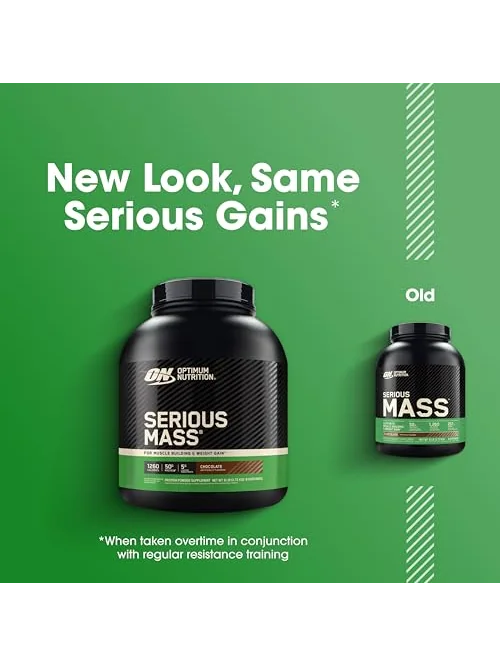Optimum Nutrition Serious Mass — гейнер, 6 фунтов — 4