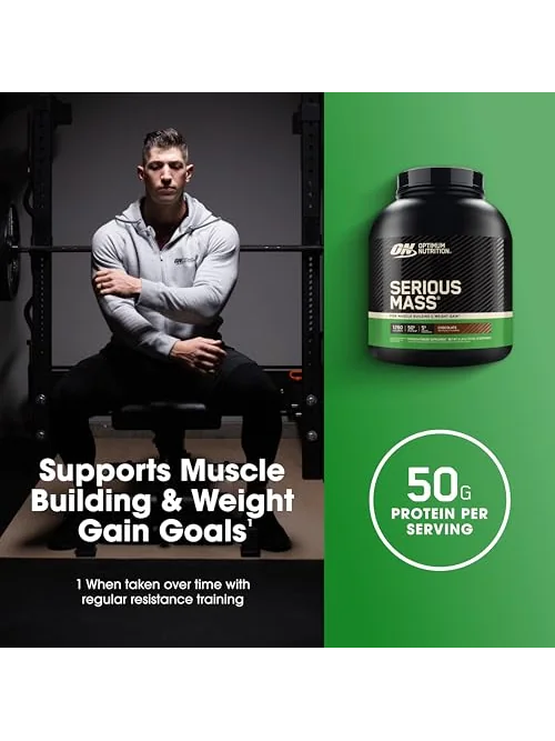 Optimum Nutrition Serious Mass — гейнер, 6 фунтов — 5