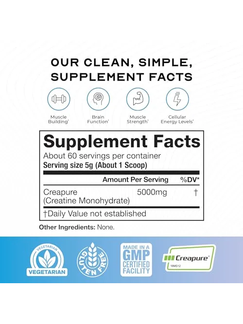 Muscle Feast Creapure креатин монгидрат, 300g — изображение 3 из 6