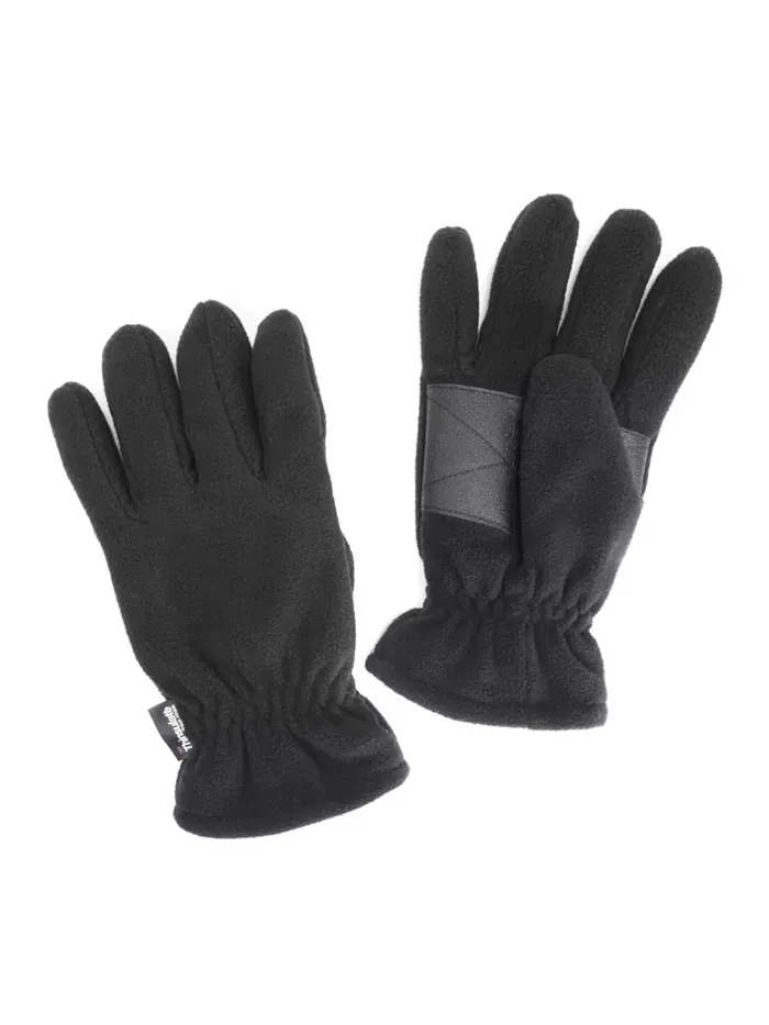 Мужские водонепроницаемые перчатки из флиса Muk Luks — изображение 2 из 2, черный