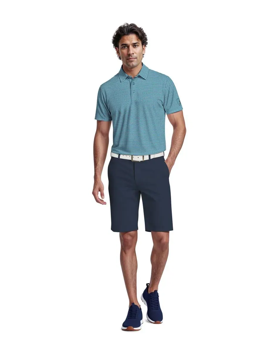 Мужская поло-рубашка для гольфа Feeder Stripe PGA TOUR, Swim Cap — 2
