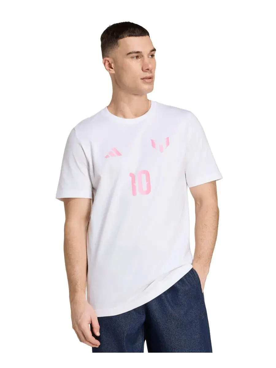 Мужская футболка с круглым вырезом "Месси" adidas