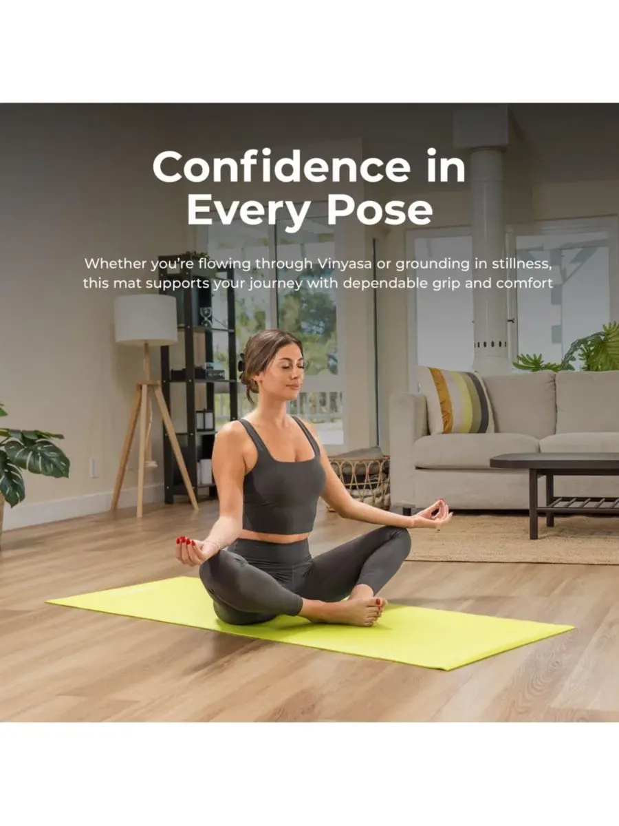 Прочный, износостойкий коврик для йоги Sunny Health & Fitness — изображение 6 из 7, розовый