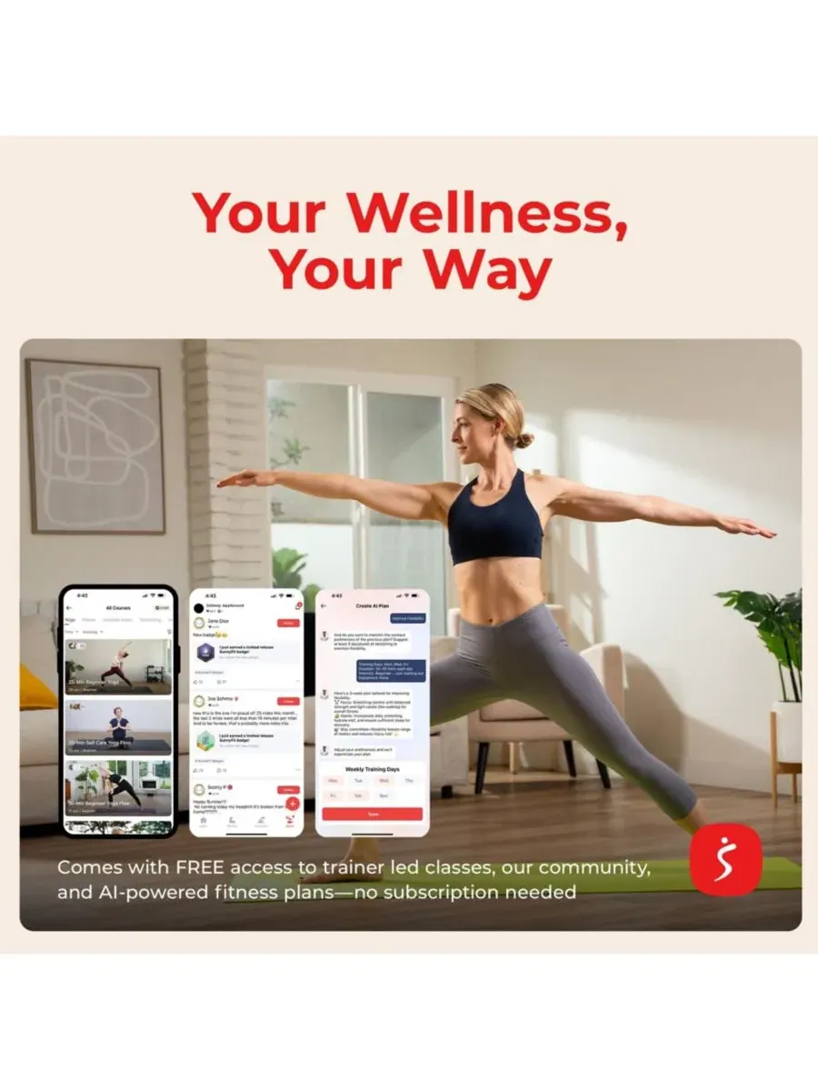 Прочный, износостойкий коврик для йоги Sunny Health & Fitness — изображение 7 из 7, розовый