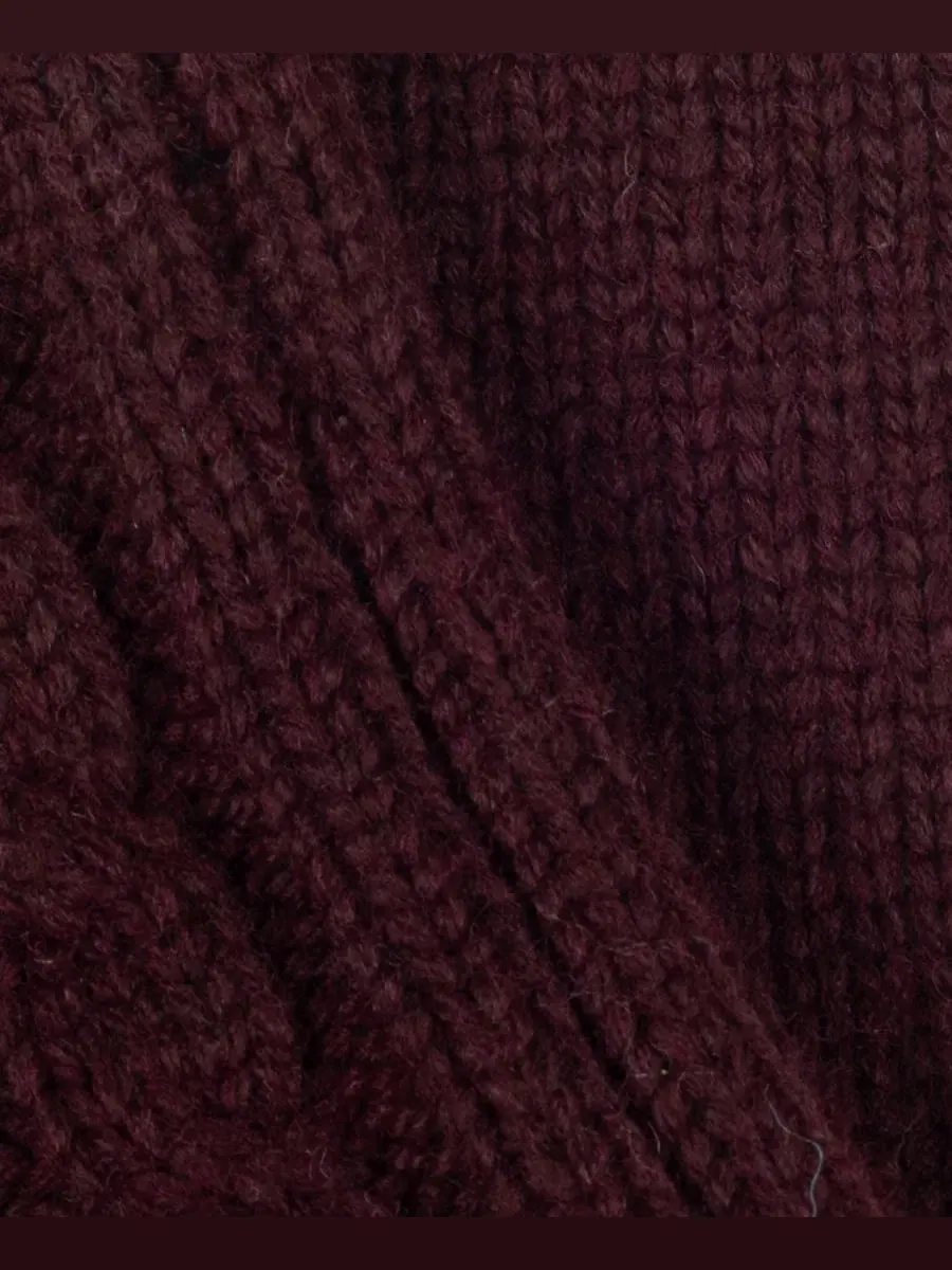 Перчатки-трансформеры с косами Core Cable Knit Pop Top Lauren Ralph Lauren — изображение 3 из 4, красный