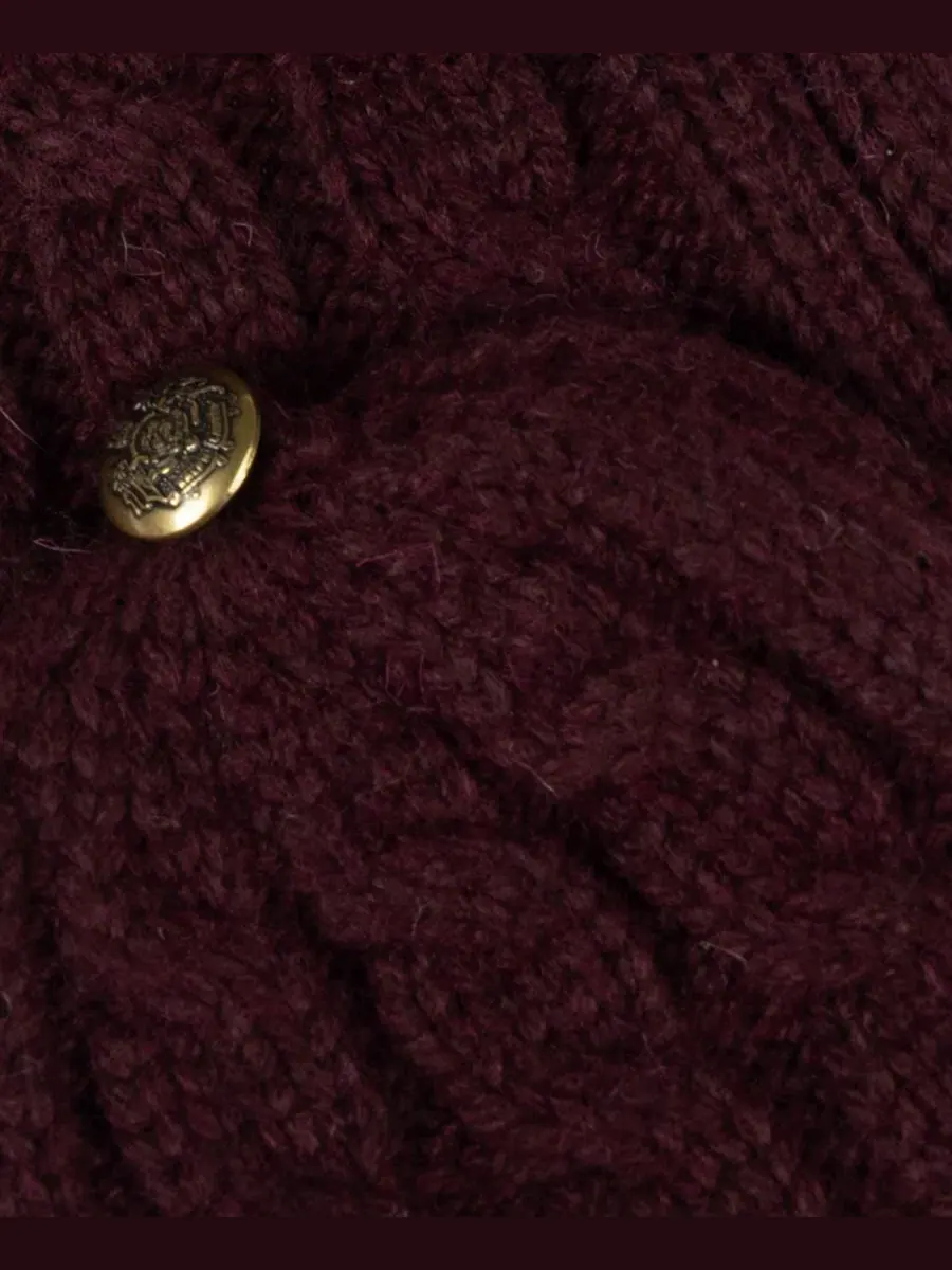 Перчатки-трансформеры с косами Core Cable Knit Pop Top Lauren Ralph Lauren — изображение 4 из 4, красный