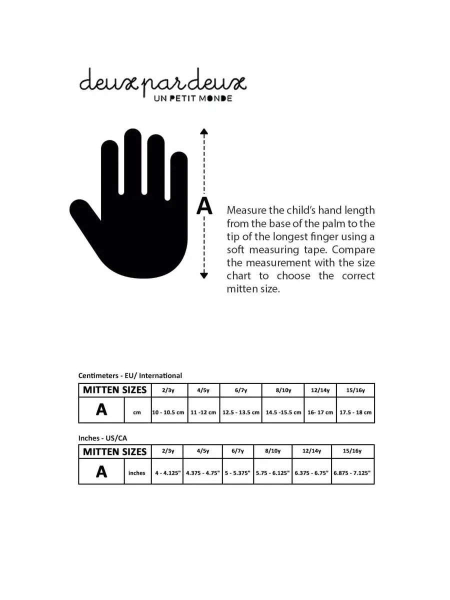 Зимние варежки Teknik Winter Mittens Deux par Deux — изображение 7 из 7, оранжевый