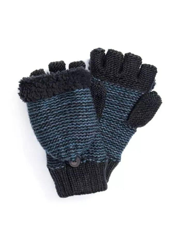 Варежки мужские Flip, цвет Ebony, один размер MUK LUKS — изображение 2 из 3