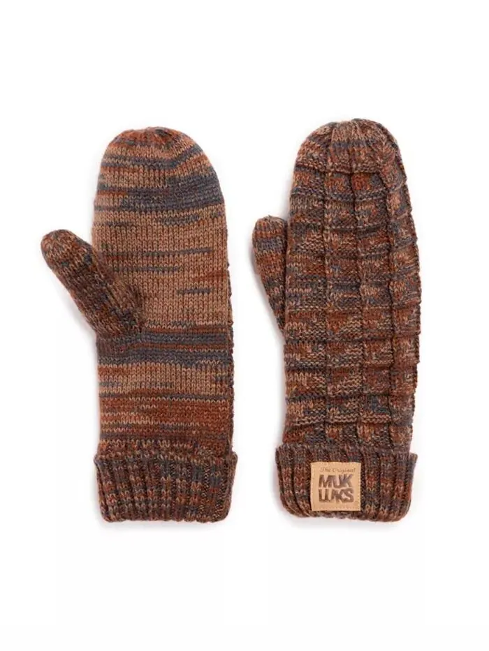 Женские варежки с нашивками с помпонами, цвет Liberty Blue, один размер Muk Luks — изображение 2 из 2
