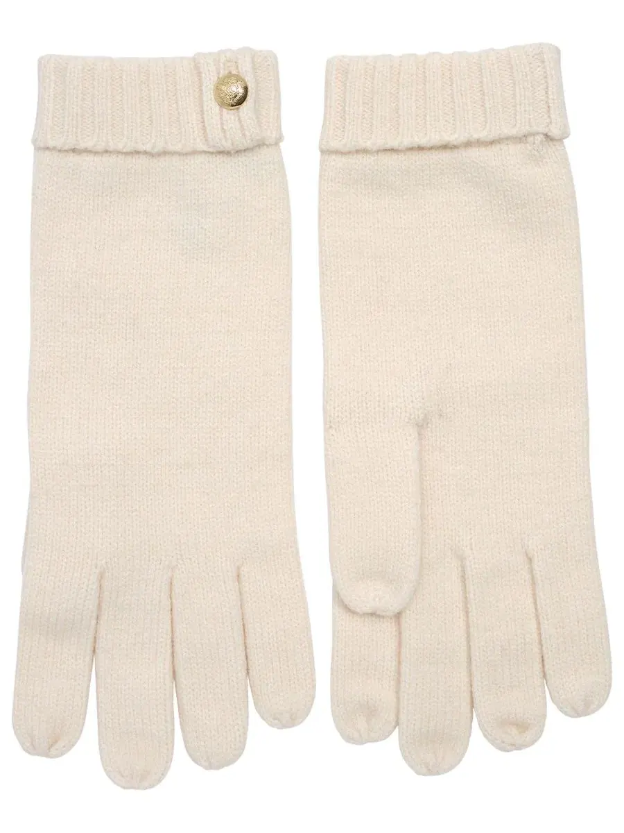 Перчатки с ребристым манжетом Crest Knit Lauren Ralph Lauren — изображение 2 из 5, бежевый