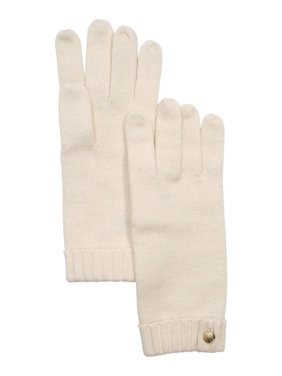 Перчатки с ребристым манжетом Crest Knit Lauren Ralph Lauren — изображение 3 из 5, бежевый